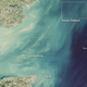Location of the Greater Gabbard wind farm, London Array, and Thanet wind farm in the North Atlantic.